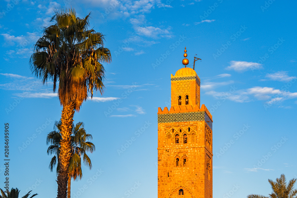 Obraz premium Minaret of Marrakech, Morocco