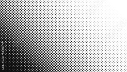 Minimalist black halftone dot gradient abstract background pattern