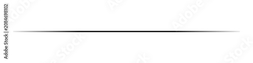 Fotografie Black horizontal gradient line for underline decoration divider design minimal h