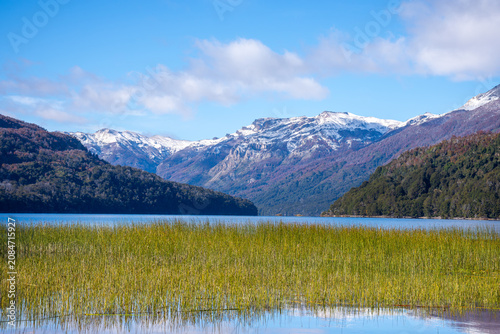 View of Lago Falkner (Falkner Lake) at the Route of the Seven Lakes - Neuquén, Argentina