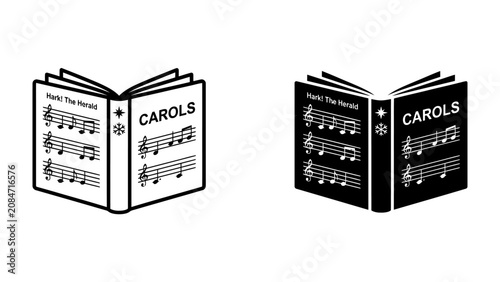 Tableau sur toile Sheet Music Book for Carols