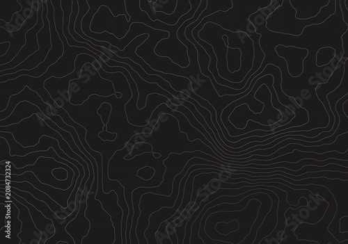 topographic design using fine lines
