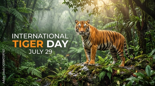 International tiger day awareness poster