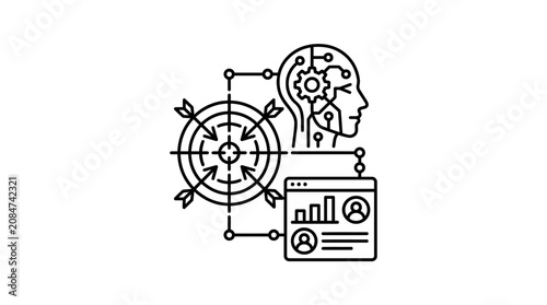 Business strategy and data analysis concept.