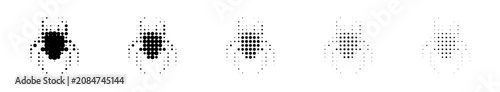 Foto Spider halloween icon, spooky cartoon black widow spider isolated