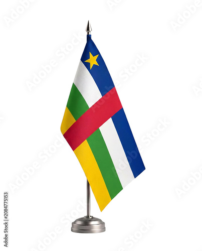 Central African Republic flag 3d isolated 