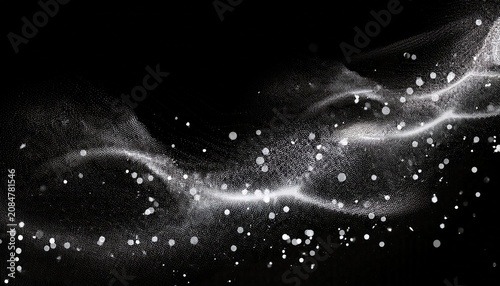 White Magical Sparkling Glitter Dust Particles Overlay On Transparent Background Design Element For Holidays