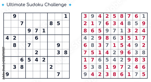 Foto Ultimate Sudoku Challenge – Hard Printable Sudoku Worksheet, Advanced Number Log
