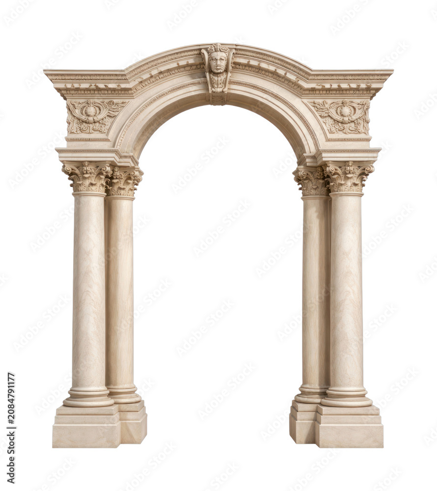 Obraz premium PNG Ornate classical architectural archway