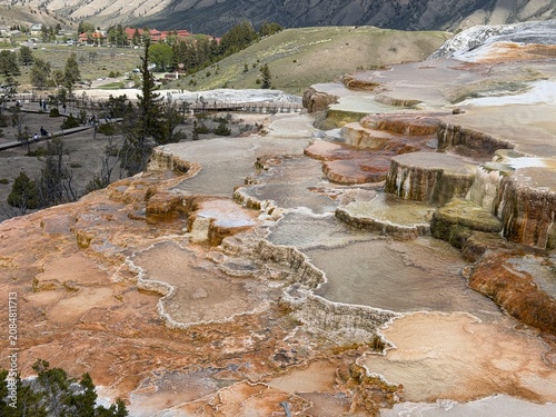 Obraz na plátne Mammoth Hot Springs, Yellowstone National Park