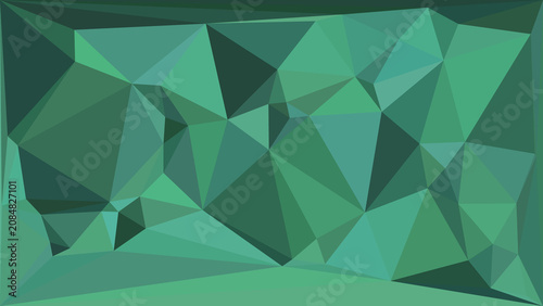 Fotografie Light green abstract geometric low poly background with sharp edges and gradient