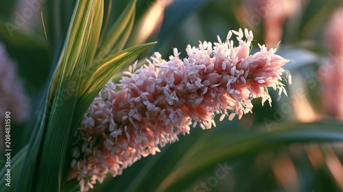 Closeup Male Corn Zea Mays Flower Soft Colours Photorealistic