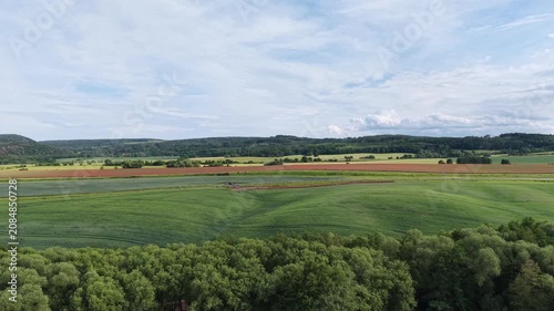 Karlovy Vary Region, Czech Republic - Green countryside and rolling fields