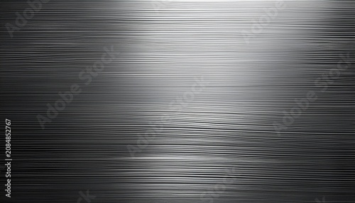 Brushed Aluminum Texture With Fine Linear Grain