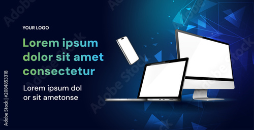 Banner Mockup Computer