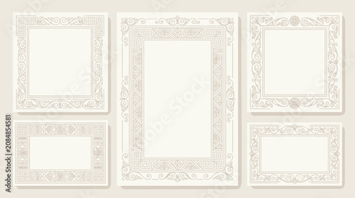 Ornate Decorative Frames Collection - Vintage Border Design Elements