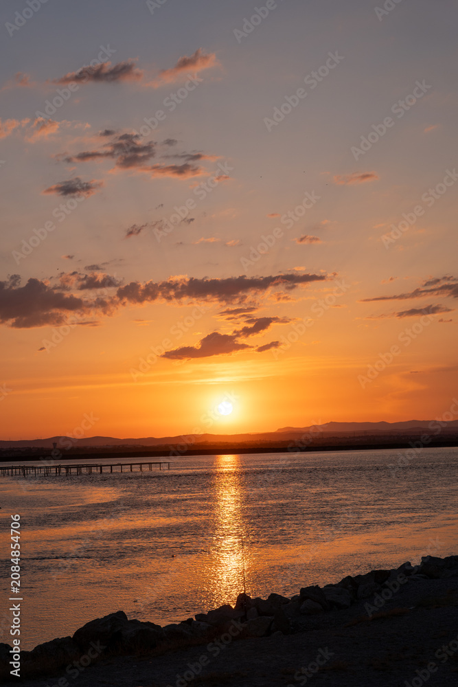 Fototapeta premium sunset over the sea