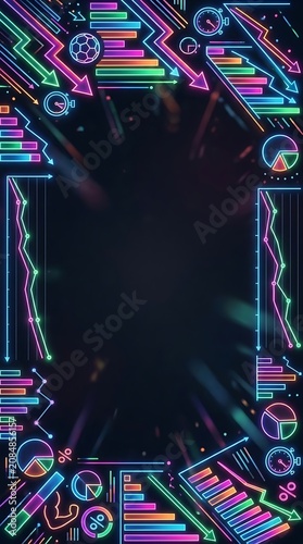 Colorful Abstract Data Visualization Infographic Design Elements Style