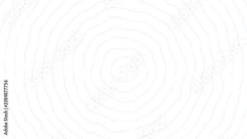 White Concentric Wavy Lines Abstract Background