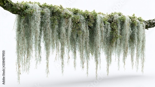 Elegant Spanish Moss Grey Epiphyte Plant Tillandsia Usneoides Soft Co