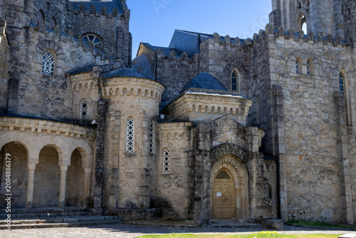 Vera Cruz Temple Historic Granite Stone Church in O Carballino Galicia Spain