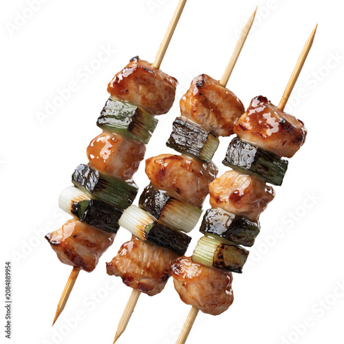 Yakitori isolated on transparent background , png