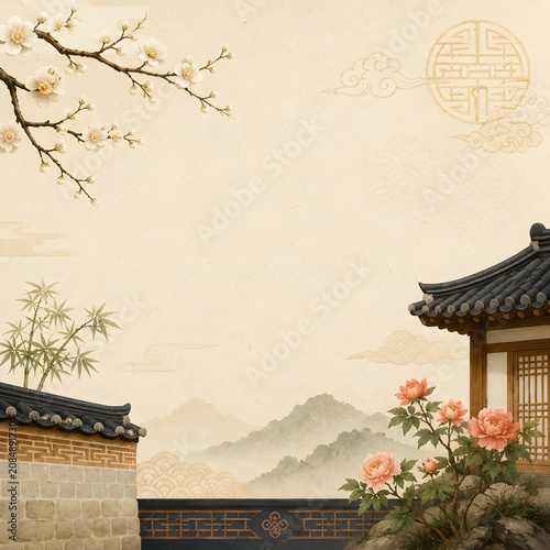 한국전통배경
