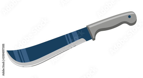 Billede på lærred Large machete with blue blade.