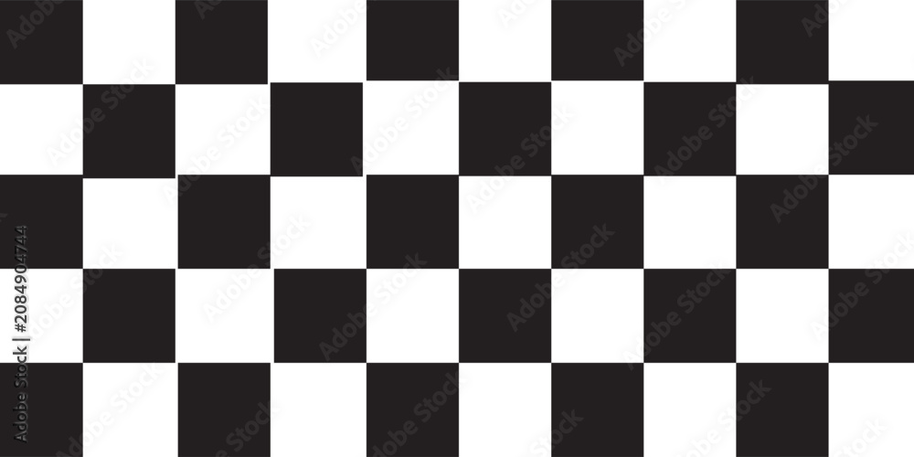 Fototapeta premium Abstract Black and White Checkerboard Background with Geometric Square Pattern