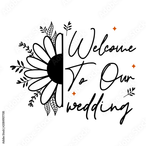 Classic Wedding Saying Typography Design
