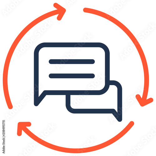 Obraz na płótnie Continuous Feedback Icon