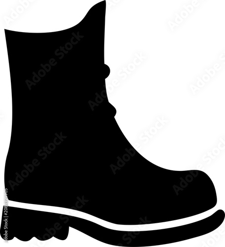 Foto Boots Silhouette SVG Vector for Fashion and Footwear Design Projects