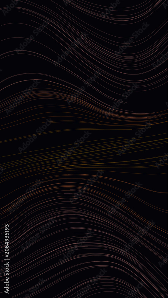 Naklejka premium Abstract fluid streamline background with flowing red orange yellow lines