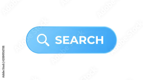 Blue search button with magnifying glass icon