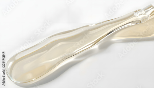 Elegant Ivory Silk Fabric Waves Luxury Abstract Background