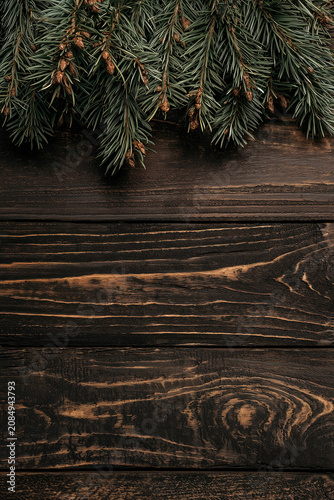 Winter background with copy space area