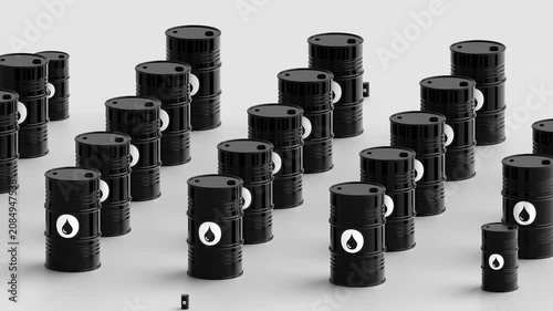 Oil Barrel 3D Animation for Energy, Industry and Market News