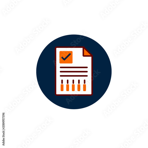 Bank Reconciliation Tax Form Badge Icon