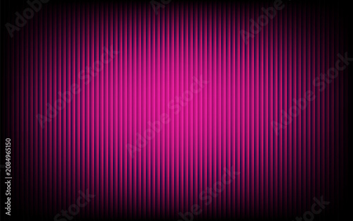 Electric Pink Vertical Ribbed Stripes with Dark Vignette Background.