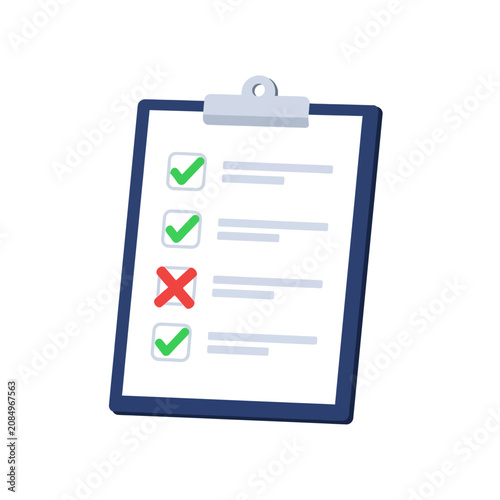 Business Checklist Task Management Vector