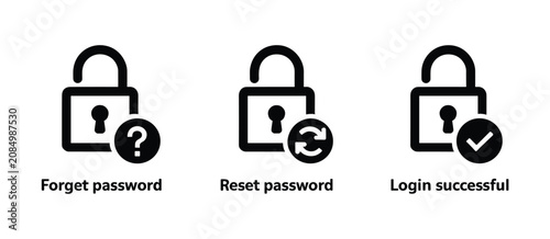 Photos Security Icons Set