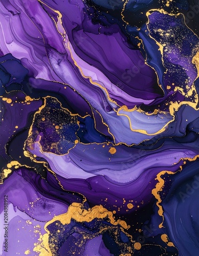 ゴールドが輝くパステルパープルのラグジュアリー大理石背景Luxury Pastel Purple Marble Background with Shimmering Gold	