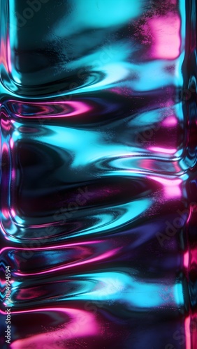 Liquid Metal Texture Background Deep Chrome Ripples Electric Neon Cyan Hot Pink Fluid Motion Capture Wallpaper