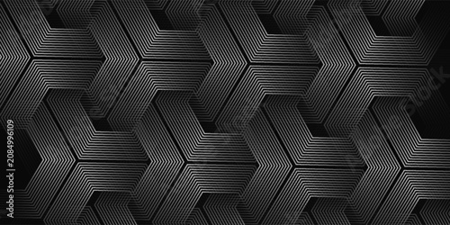 Cuadro en lienzo Black abstract background designb simple