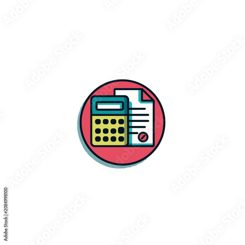 Business Forecast Calculator Badge Icon