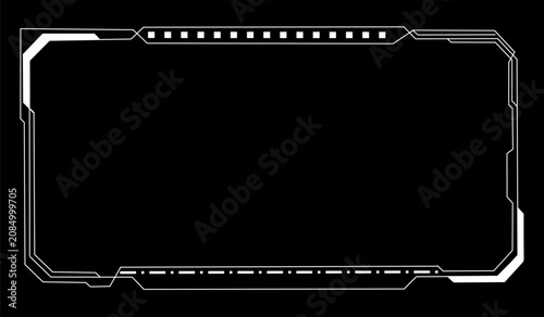 Minimal Futuristic Rectangle Border Frame