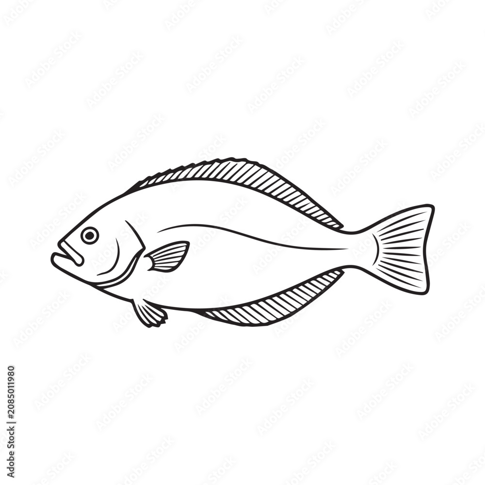 Fototapeta premium fish on a white background