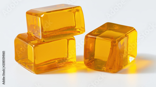 golden translucent cordyceps extract jelly cubes