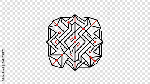 Abstract Geometric Brain Maze