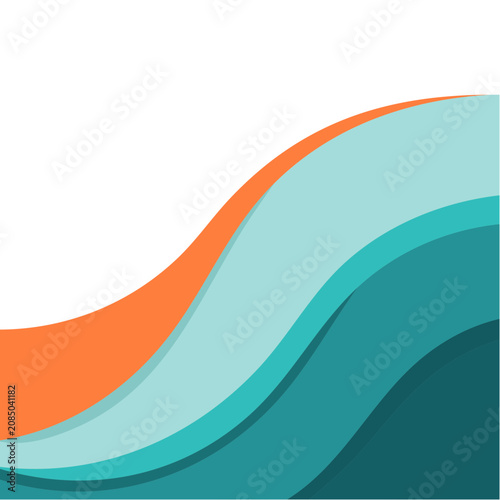 Abstract Wave Vector with Gradient Colors